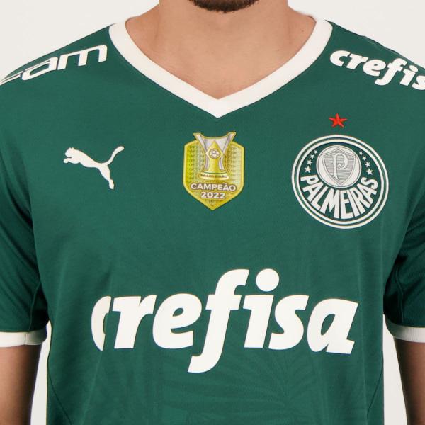 Imagem de Camisa Puma Palmeiras I 2022 Campeão Brasileiro