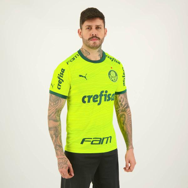 Imagem de Camisa Puma Palmeiras III 2023 com Patrocínio