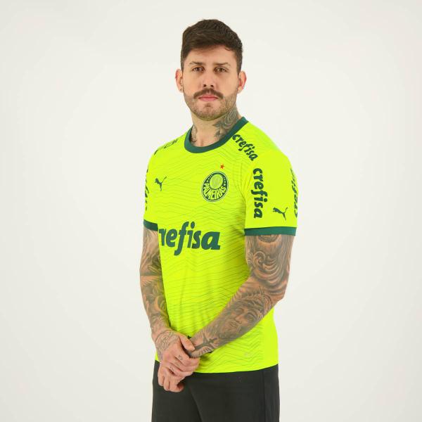 Imagem de Camisa Puma Palmeiras III 2023 com Patrocínio