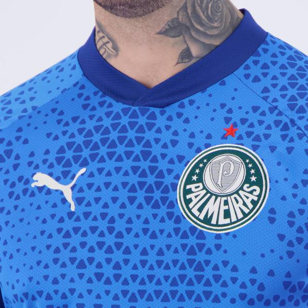 Imagem de Camisa Puma Palmeiras Treino 2024 Azul