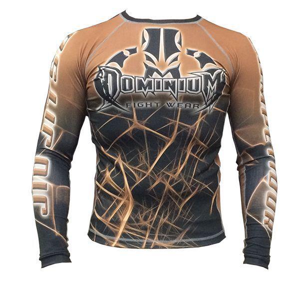 Camisa Rash Guard - Manga Longa - Marrom - Dominium Imagem de Camisa Rash Guard - Manga Longa - Marrom - Dominium