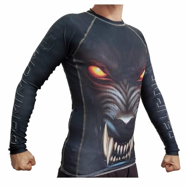Camisa Rash Guard - Manga Longa - Wolf - Dominium Imagem de Camisa Rash Guard - Manga Longa - Wolf - Dominium