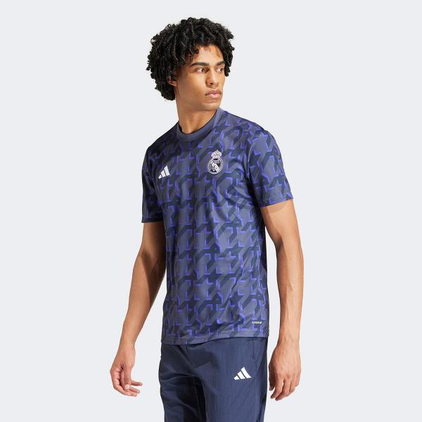 Camisa Real Madrid 24/25 Pré Jogo Adidas Masculina Camisa de