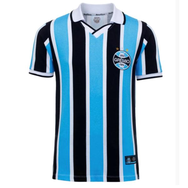 Imagem de Camisa Retro Mania Grêmio 1999 Masculino - Azul e Preto