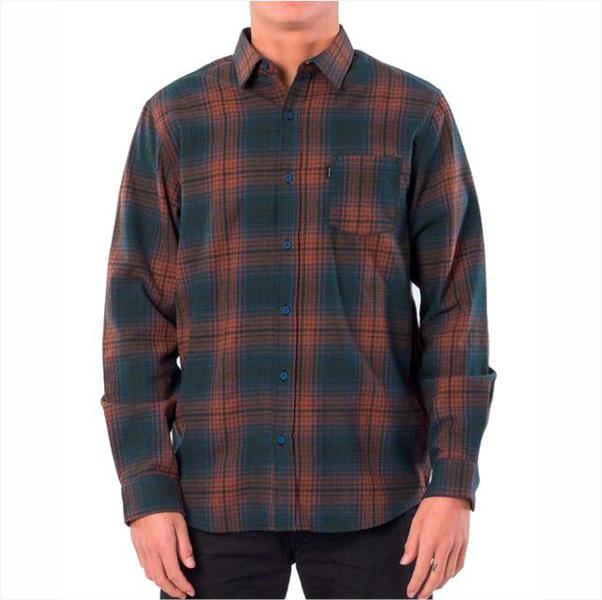 Camisa Rip Curl - Charge L/S Shirt Verde Imagem de Camisa Rip Curl - Charge L/S Shirt Verde