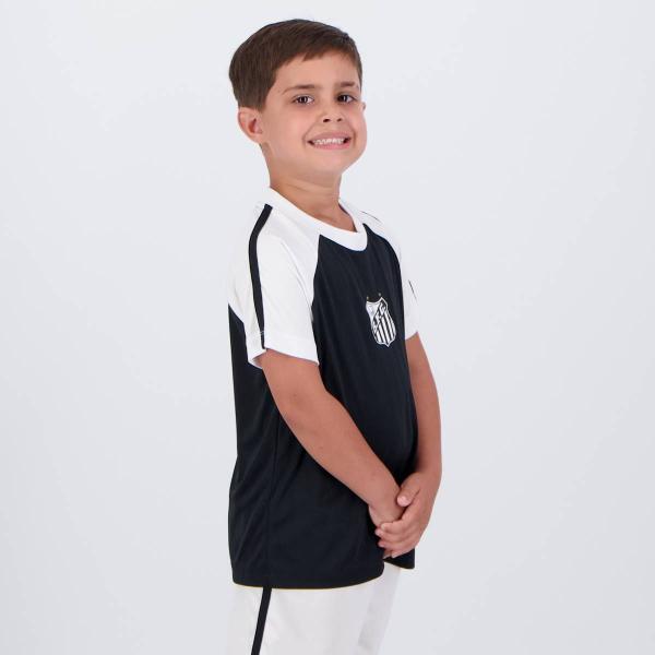 Imagem de Camisa Santos Farol Infantil Preta e Branca