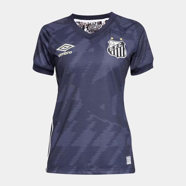 Imagem de Camisa Santos III 21/22 s/n Torcedor Umbro Feminina - Marinho+Bege