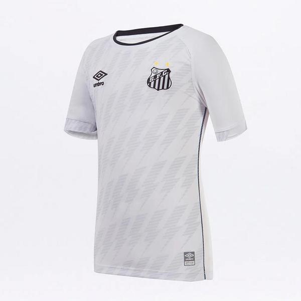 Imagem de Camisa Santos Juvenil I 21/22 Torcedor Umbro - Branco+Preto