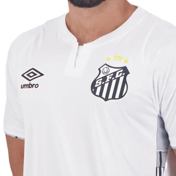 Imagem de Camisa santos oficial 2024 branca i umbro masculina torcedor