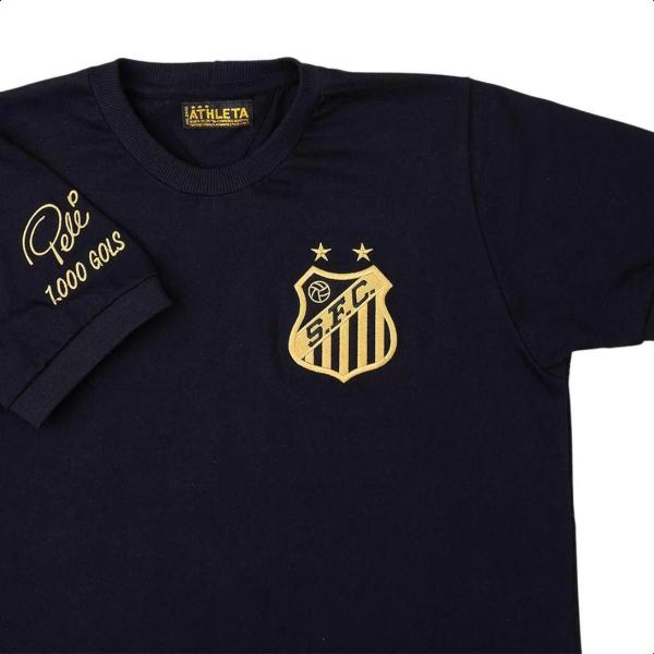 Imagem de Camisa Santos Pelé Retrô Mil Gols  Masculina Oficial