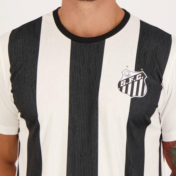 Imagem de Camisa Santos Prospective Preta e Branca