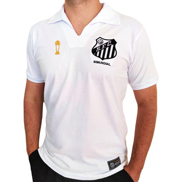 Imagem de Camisa Santos Retro Bi Mundial 62/63 Branca - Masculino