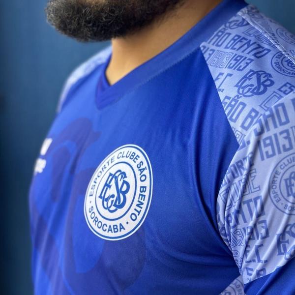 Imagem de Camisa São Bento Junpe 2025 Treino Comissão S/Patrocínio Azul