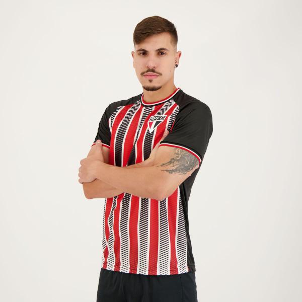 Imagem de Camisa São Paulo Arrows Preta Vermelha e Branca