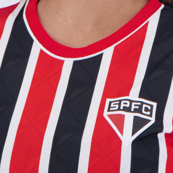 Imagem de Camisa São Paulo Classmate Feminina Preta e Vermelha