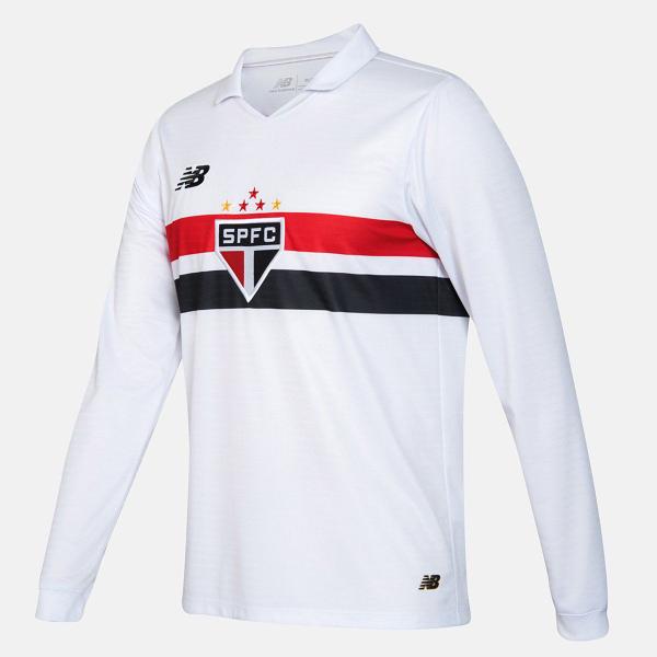 Imagem de Camisa São Paulo I 24/25 s/n Torcedor New Balance Manga Longa Masculina