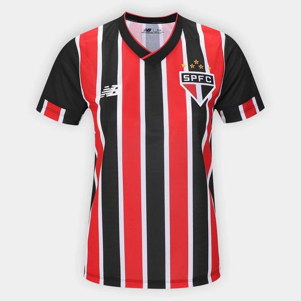 Imagem de Camisa São Paulo II 24/25 s/n Torcedor New Balance Feminina - Vermelho+Branco