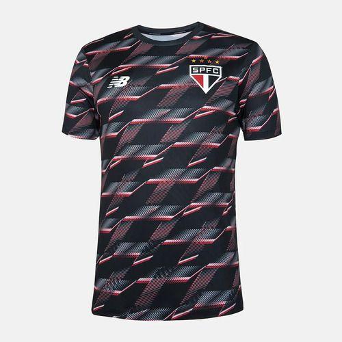 Imagem de Camisa São Paulo New Balance Pré Jogo 2024 Oficial Black Red