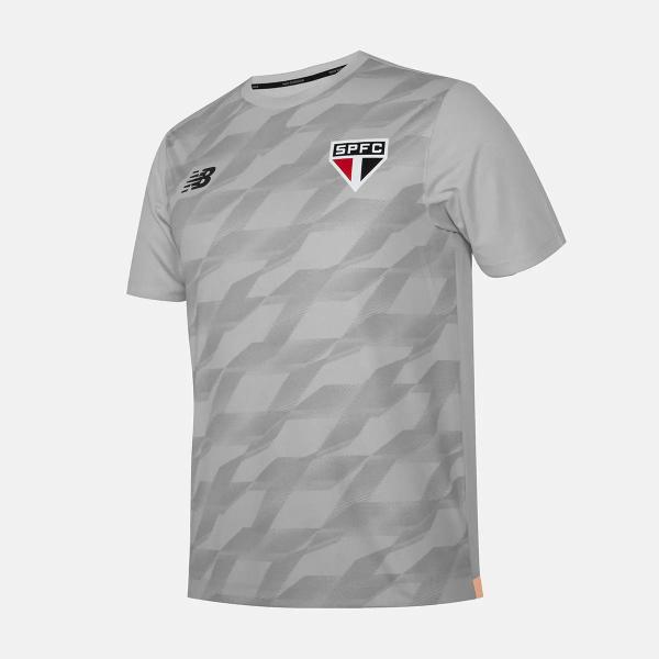 Imagem de Camisa São Paulo New Balance Treino 2024 Cinza Claro Oficial