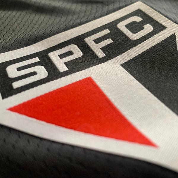 Imagem de Camisa São Paulo Oficial Preta Plus Size Licenciada Original 2024