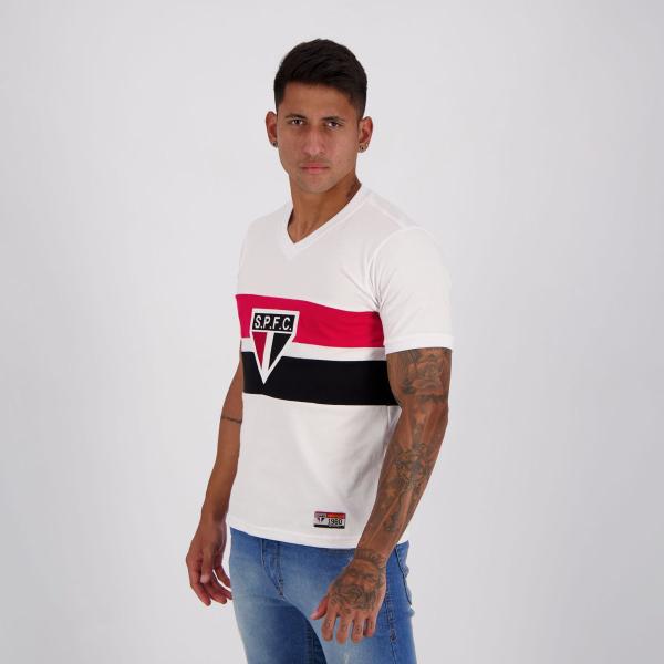 Imagem de Camisa São Paulo Retrô 1980 Paulistão Branca