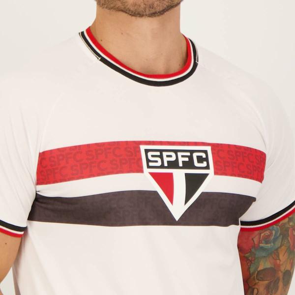 Imagem de Camisa São Paulo Shade Branca e Vermelha