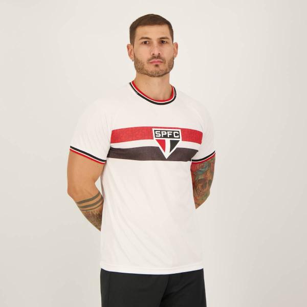 Imagem de Camisa São Paulo Shade Branca e Vermelha