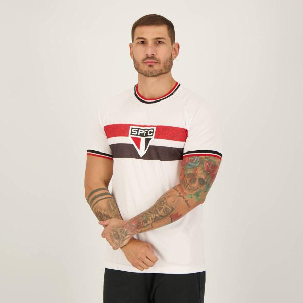 Imagem de Camisa São Paulo Shade Branca e Vermelha