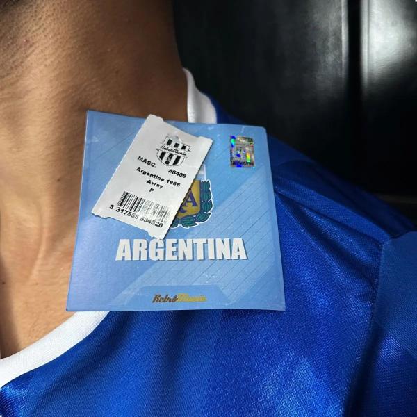 Imagem de Camisa Seleção Argentina Campeã Mundial Copa Do Mundo 1986