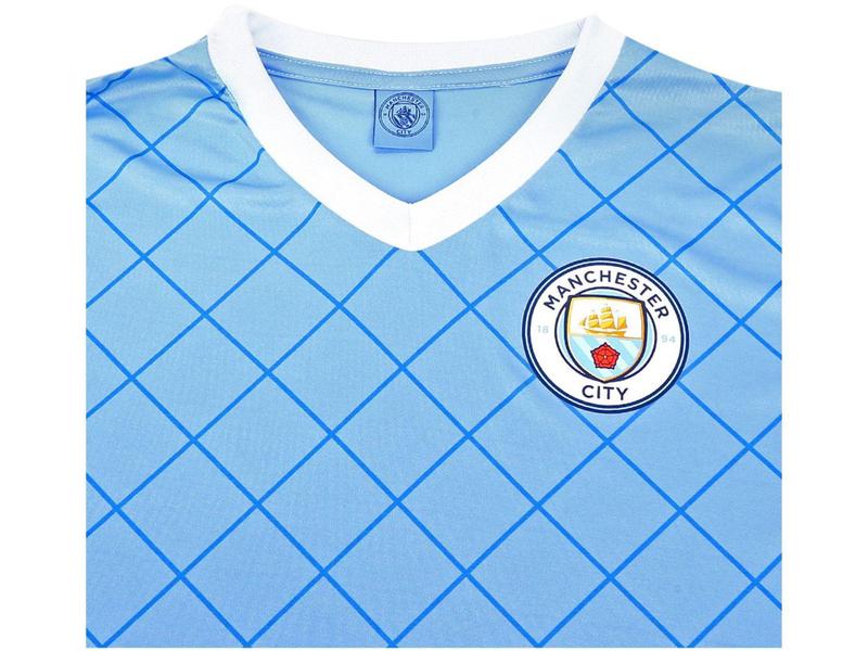 Imagem de Camisa SPR Manchester City Masculina - Manga Curta Celeste