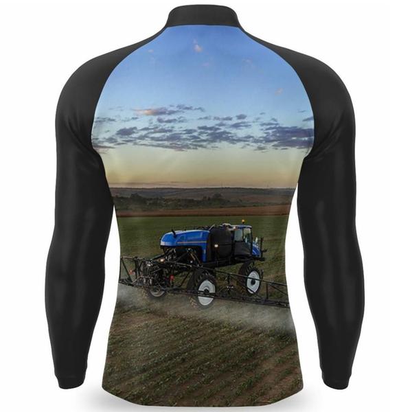 Imagem de Camisa Térmica Agro Camiseta Tecnico Poliéster Manga Longa Agricola Proteção Solar UV50