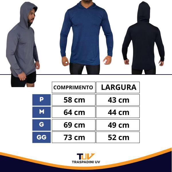 Imagem de Camisa Térmica Com Capuz Proteção Uv50+ Unissex Para Trabalhadores