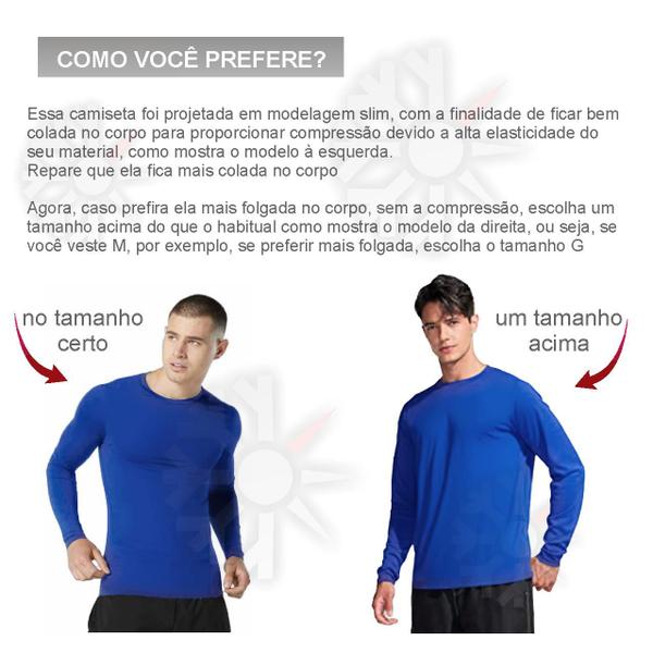 Imagem de Camisa Térmica com Proteção UV Extreme Thermo Mista para frio/calor Moderados Segunda Pele Manga Longa