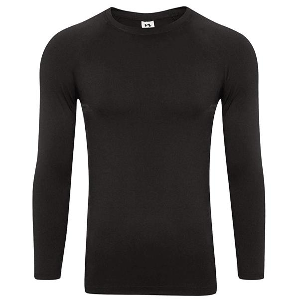 Imagem de Camisa Térmica Masculina Confortavel Treino Fitness Praia Proteção Top Camiseta Segunda Pele Homens Comprida Quente Fria