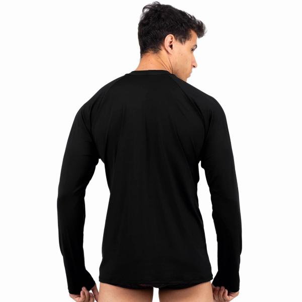 Imagem de Camisa Térmica Masculina Segunda Pele Praia Surf Proteção Uv