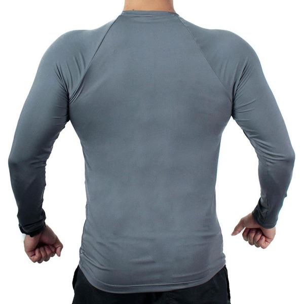 Imagem de Camisa Térmica Masculina UV Segunda Pele Protação Solar 50+ Manga Longa Dry Fit