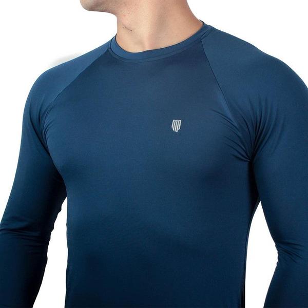 Imagem de Camisa Térmica Masculina UV Segunda Pele Protação Solar 50+ Manga Longa Dry Fit