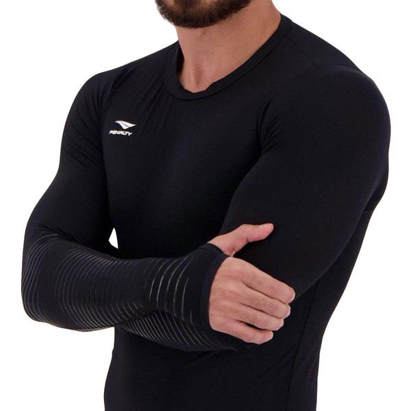 Camisa Térmica Penalty Delta Pro X Masculina - Preto Imagem de Camisa Térmica Penalty Delta Pro X Masculina - Preto