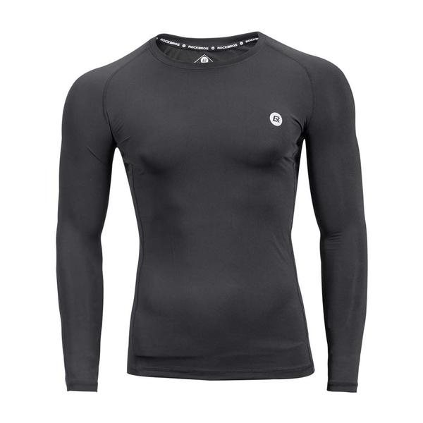 Camisa Térmica Segunda Pele para Ciclismo Preto Rockbros Imagem de Camisa Térmica Segunda Pele para Ciclismo Preto Rockbros