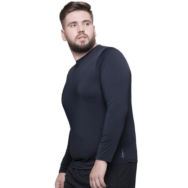 Imagem de Camisa Térmica Selene Proteção UV Plus Size Masculina - Preto