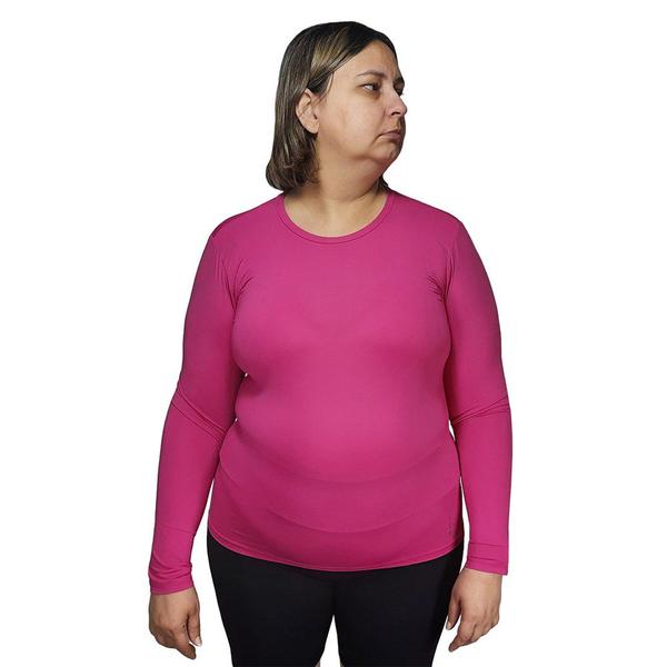 Imagem de Camisa Térmica Selene Proteção UV50 Plus Size Feminina Manga Longa