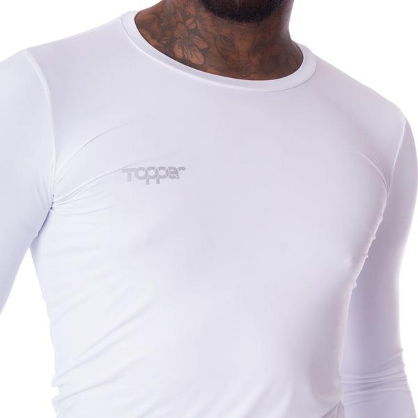 Imagem de Camisa Térmica Unissex Topper Classic Manga Longa Branco