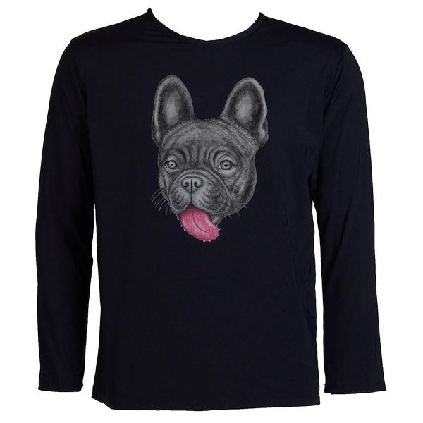 Imagem de Camisa Termica Uv 50+ Segunda Pele Buldogue Cachorro Infantil 