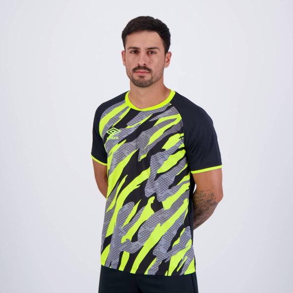 Imagem de Camisa Umbro Artillery Preto e Verde