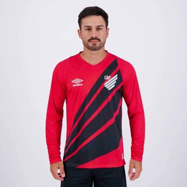 Imagem de Camisa Umbro Athletico Paranaense I 2024 Manga Longa Torcedor