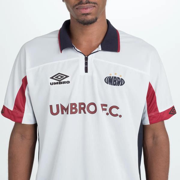 Imagem de Camisa Umbro Authentic Masculina  - Branco+Azul