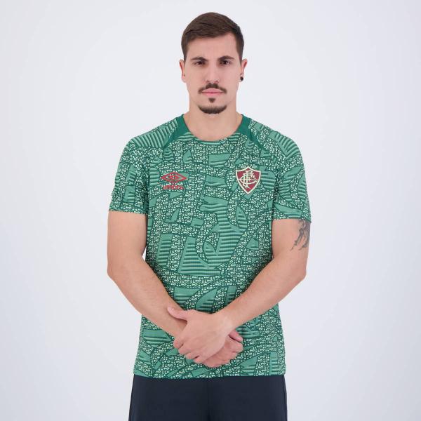 Imagem de Camisa Umbro Fluminense Aquecimento 2024 Verde