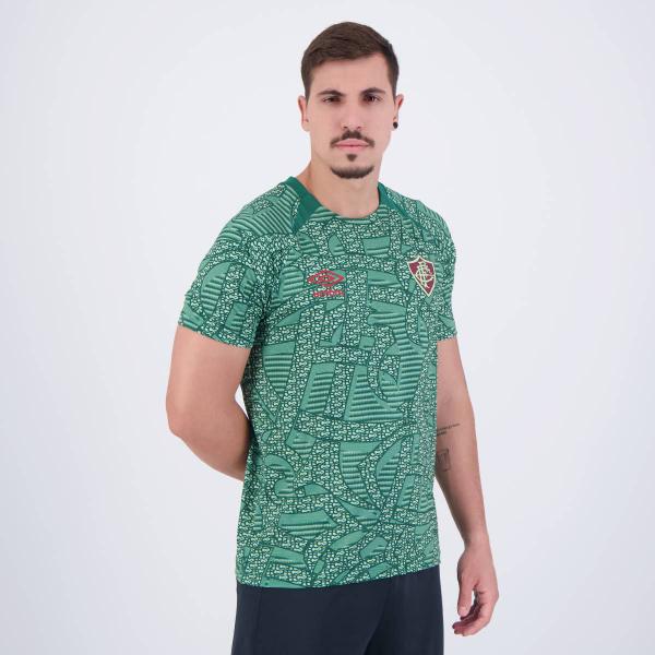 Imagem de Camisa Umbro Fluminense Aquecimento 2024 Verde