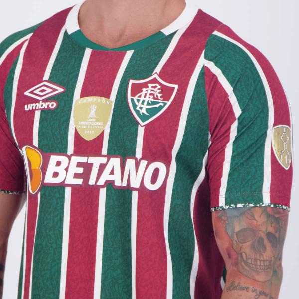 Imagem de Camisa Umbro Fluminense I 2024 Patch Libertadores