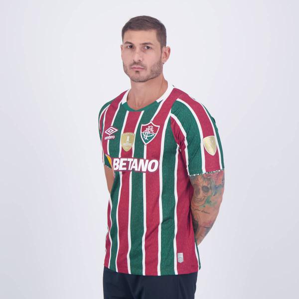 Imagem de Camisa Umbro Fluminense I 2024 Patch Libertadores